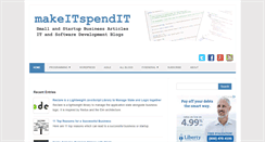 Desktop Screenshot of makeitspendit.com