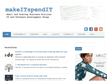 Tablet Screenshot of makeitspendit.com